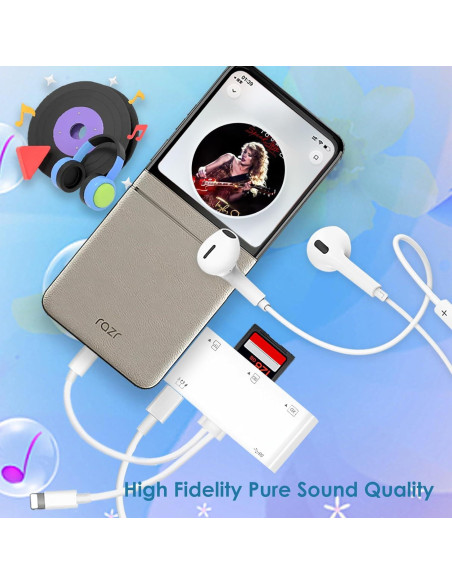 Lector de Tarjetas 9-en-1 Ceotsak USB-C Lightning para iPhone Lector de Tarjetas 9-en-1 Ceotsak USB-C Lightning para iPhone