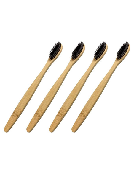Set 4 Cepillos de Dientes de Bambú Barebu - Ecológicos y Biodegradables Set 4 Cepillos de Dientes de Bambú Barebu - Ecológicos y Biodegradables