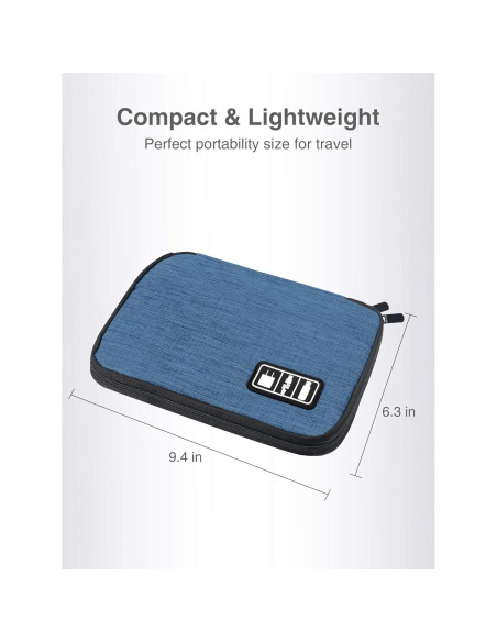 Organizador Electrónico Luxtude Funda de Viaje Pequeña Azul Organizador Electrónico Luxtude Funda de Viaje Pequeña Azul