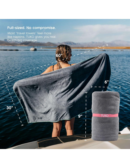 Set de 2 Toallas de Playa Microfibra MISSION 152x76 cm Set de 2 Toallas de Playa Microfibra MISSION 152x76 cm