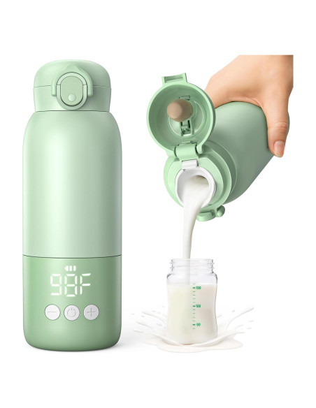 Calentador de Botellas Portátil para Bebés 355 ml Verde Calentador de Botellas Portátil para Bebés 355 ml Verde