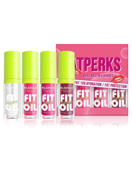 Aceite de Labios Hidratante MLS9 Set A - 4 Colores Brillantes Aceite de Labios Hidratante MLS9 Set A - 4 Colores Brillantes