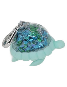 Porta Gel Antibacterial Tortuga Marina con Lentejuelas