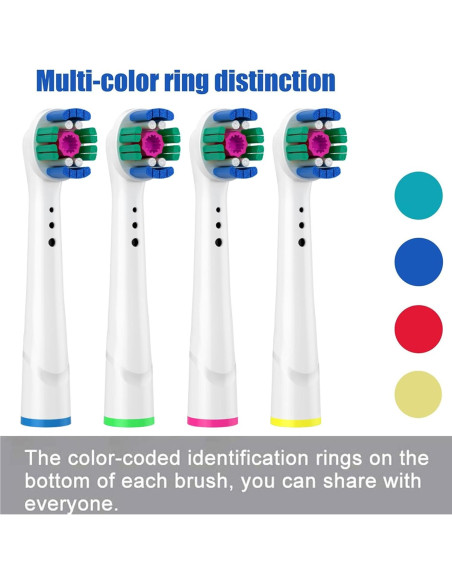 Cabezas de cepillo de repuesto SLOWLEIF para OralB - 8 unidades