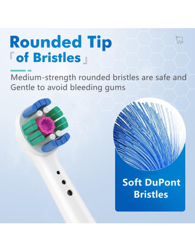 Cabezas de cepillo de repuesto SLOWLEIF para OralB - 8 unidades