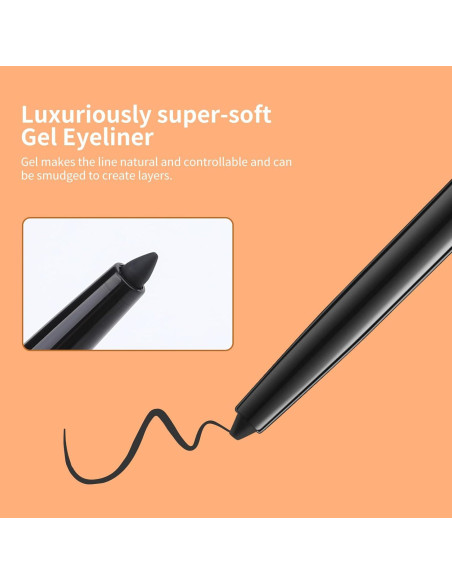 Lápiz de Gel para Ojos Docolor Negro Ultra-Pigmentado 9.92g Lápiz de Gel para Ojos Docolor Negro Ultra-Pigmentado 9.92g