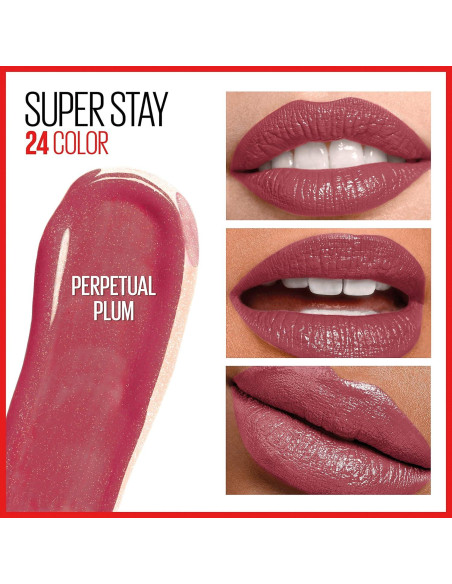 Pintalabios Líquido Maybelline Super Stay 24 2-Pasos Castaño y Púrpura Pintalabios Líquido Maybelline Super Stay 24 2-Pasos Castaño y Púrpura