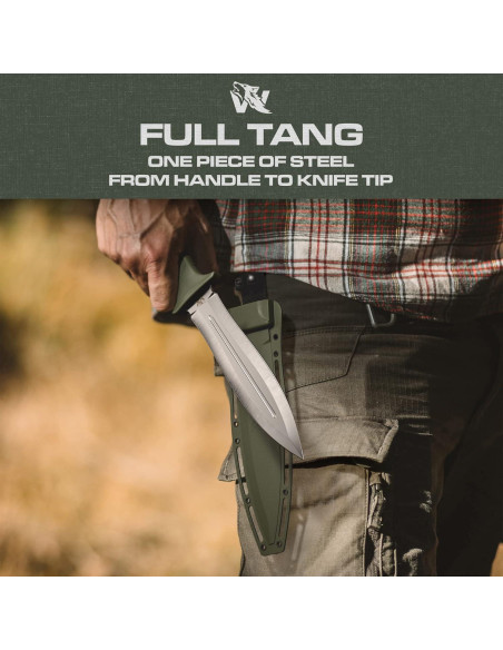 Cuchillo de Caza Odenwolf W-SowCatcher 9" Doble Filo TPE Cuchillo de Caza Odenwolf W-SowCatcher 9" Doble Filo TPE