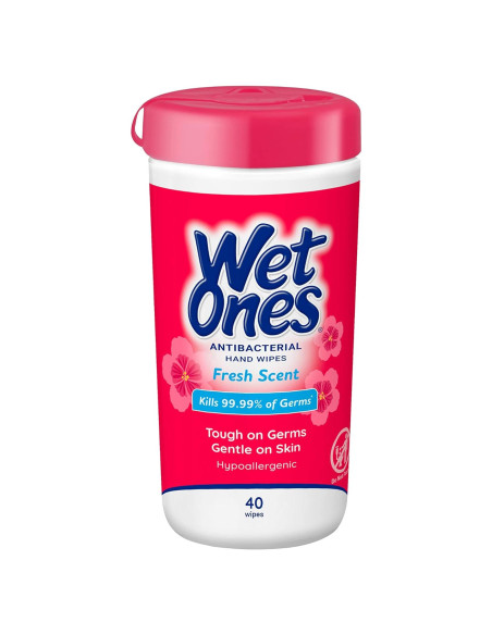 Toallitas Antibacteriales Wet Ones Aroma Fresco 40 unidades Toallitas Antibacteriales Wet Ones Aroma Fresco 40 unidades