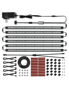 Kit de Iluminación LED Litever 30 cm Activado por Puerta 6 Piezas