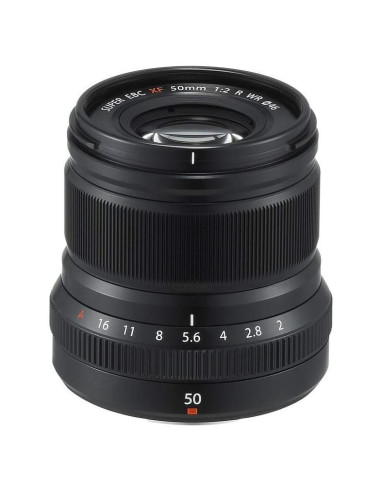Lente Fujifilm XF 50mm F2 R WR Negro - Teleobjetivo Compacto