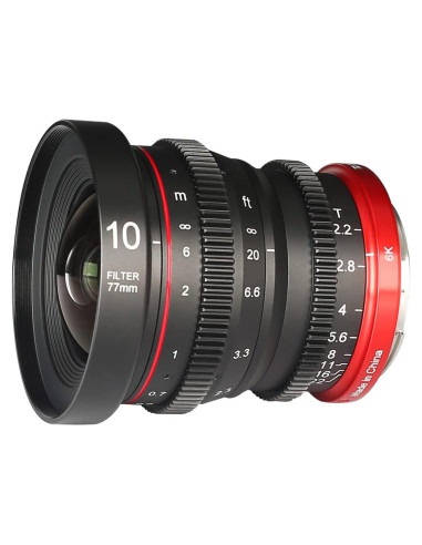 Lente Prime Cine Meike 10mm T2.2 RF para Canon APS-C