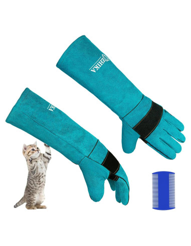 Guantes de Manejo de Animales Uzhika 44.96 cm Resistentes a Mordeduras