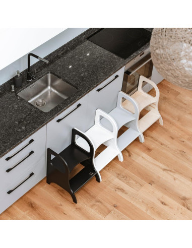 Taburete Ajustable MIIMO Ette Tete para Niños - Madera