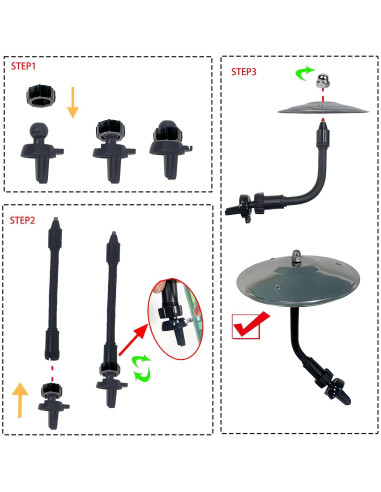 Cymbal de coche SCCUP 5.7" Plata para Bateristas