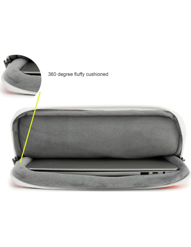 Funda protectora 360 SANFAN para laptop 12.5-13.3" Flores