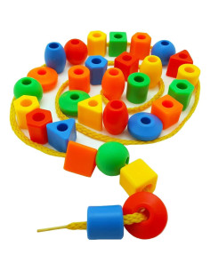 Cuentas de Enhebrar Skoolzy para Niños - Juguetes Educativos 2