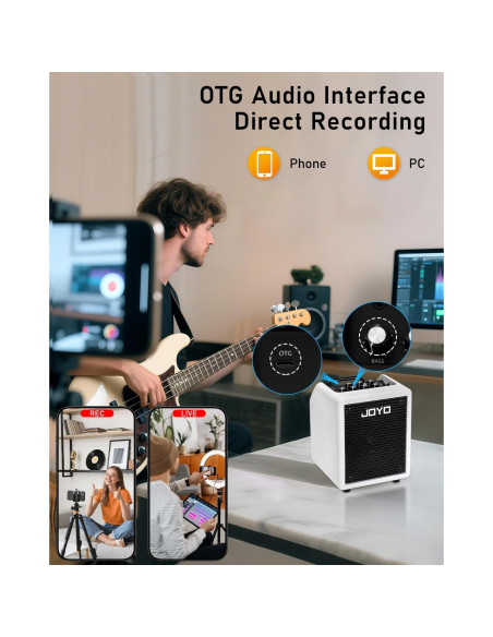 Amplificador de Bajo JOYO BA-30 Vibe Cube 30W Bluetooth 5.1 Amplificador de Bajo JOYO BA-30 Vibe Cube 30W Bluetooth 5.1