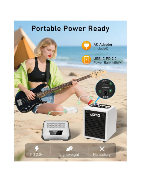 Amplificador de Bajo JOYO BA-30 Vibe Cube 30W Bluetooth 5.1 Amplificador de Bajo JOYO BA-30 Vibe Cube 30W Bluetooth 5.1