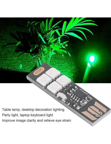 Mini Luz USB RGB Marhynchus 5 Pcs 7 Colores LED 5050
