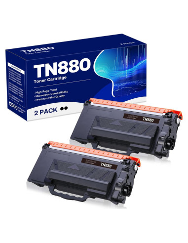 Cartucho de Tóner Negro WEAREC TN880 Compatible 2 Unidades