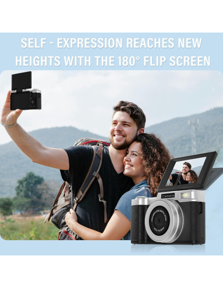 Cámara Digital 4K Yatao YT01 64MP Pantalla Plegable Cámara Digital 4K Yatao YT01 64MP Pantalla Plegable