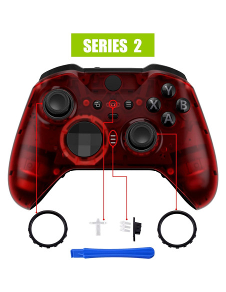 Carcasa Frontal eXtremeRate Roja para Controlador Xbox Elite 2 Carcasa Frontal eXtremeRate Roja para Controlador Xbox Elite 2