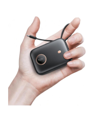 Banco de Poder 10,000mAh 22.5W USB-C Carga Rápida Negro