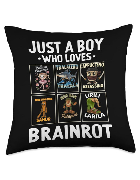 Almohada Divertida para Niños Cerebro Italiano 45x45 cm Almohada Divertida para Niños Cerebro Italiano 45x45 cm