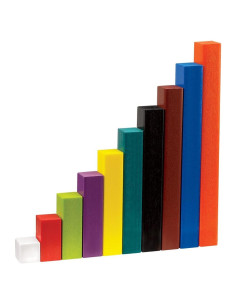 Set de Varillas Cuisenaire de Madera hand2mind - 74 Piezas