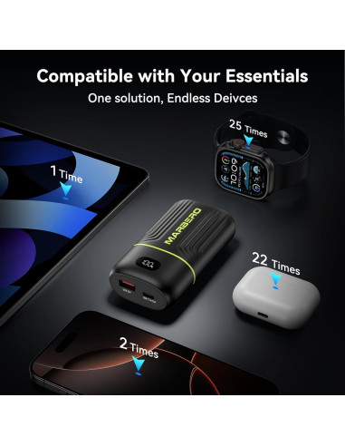 Cargador Portátil MARBERO P10A 10000mAh USB-C Carga Rápida