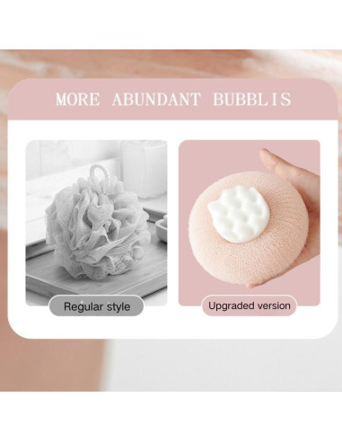 Esponja de Baño con Ventosa MIXNEX Rosa Bebé 11x7 cm