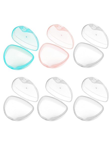 Estuche para Chupete 6 Piezas PP Blanco Azul Rosa Estuche para Chupete 6 Piezas PP Blanco Azul Rosa