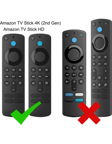 Funda de Silicona LEFXMOPHY para TV Stick 4K HD 2024 Azul
