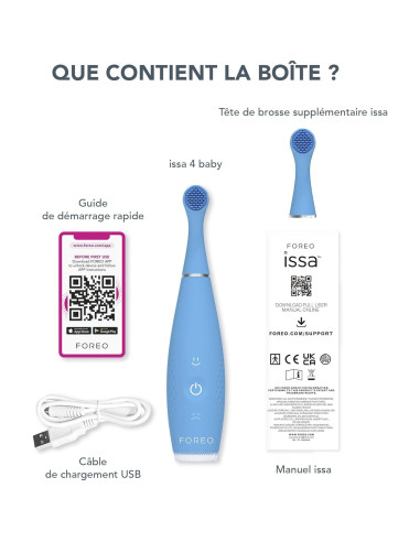Cepillo de Dientes Eléctrico FOREO ISSA 4 Baby - Azul