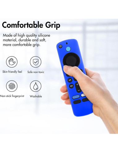 Funda de Silicona LEFXMOPHY para TV Stick 4K HD 2024 Azul