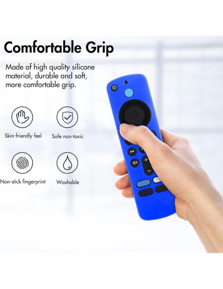Funda de Silicona LEFXMOPHY para TV Stick 4K HD 2024 Azul Funda de Silicona LEFXMOPHY para TV Stick 4K HD 2024 Azul