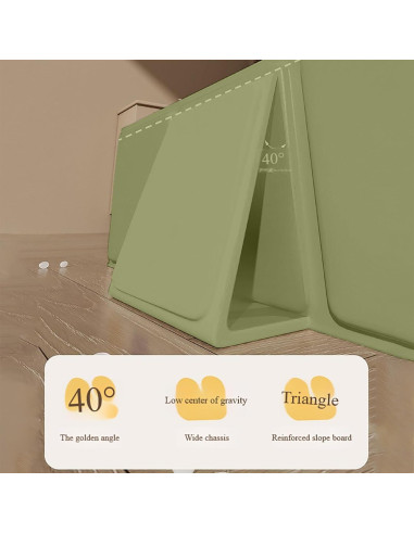 Bañera Plegable para Niños Yiwu Verde con Tapón de Drenaje