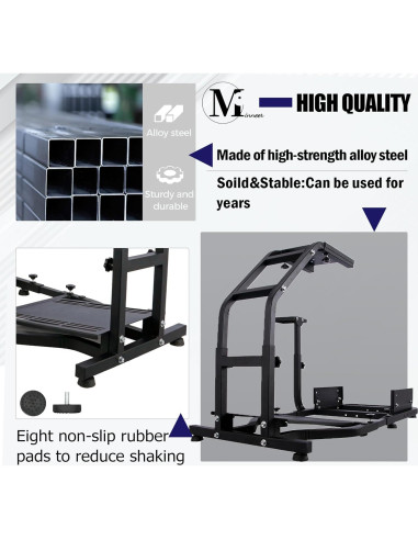 Cockpit Simulador de Conducción Minneer Ajustable para Volantes