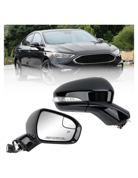Espejo Lateral Derecho Ford Fusion 2016-2022 Calentado Negro Espejo Lateral Derecho Ford Fusion 2016-2022 Calentado Negro