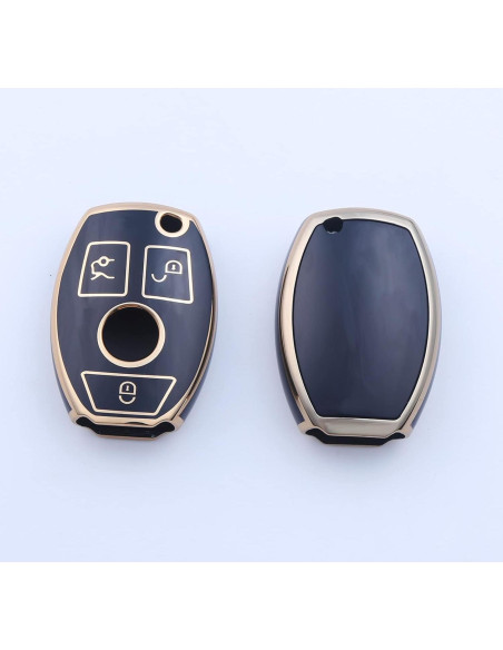 Cubierta de llavero Mercedes Benz LCXJMWKL TPU negro