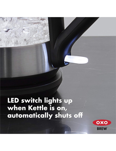 Hervidor Eléctrico OXO Brew de Vidrio 1.75 L Sin Cable Hervidor Eléctrico OXO Brew de Vidrio 1.75 L Sin Cable