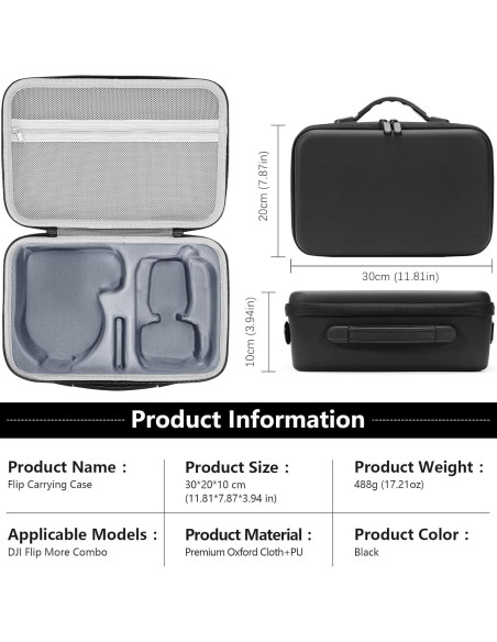 Funda de Transporte FPVtosky para DJI Flip - Almacenamiento Portátil Funda de Transporte FPVtosky para DJI Flip - Almacenamiento Portátil