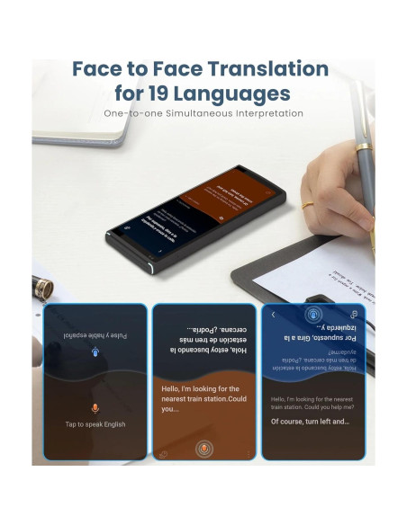 Traductor de Idiomas iFLYTEK AIT2221T 5" Voz en Tiempo Real Traductor de Idiomas iFLYTEK AIT2221T 5" Voz en Tiempo Real