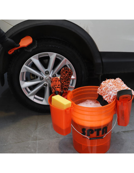 Set de Lavado de Autos SPTA 33 Piezas Cubo 20L con Filtro Set de Lavado de Autos SPTA 33 Piezas Cubo 20L con Filtro
