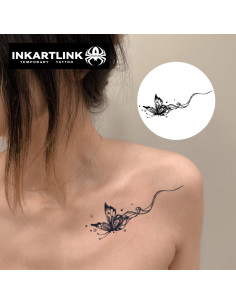 Tatuaje Semipermanente INKARTLINK Mariposa 16x6cm, Impermeable 2