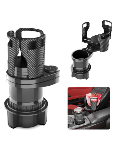 Soporte para Tazas de Auto YDHYDDHY Expandible 2 en 1