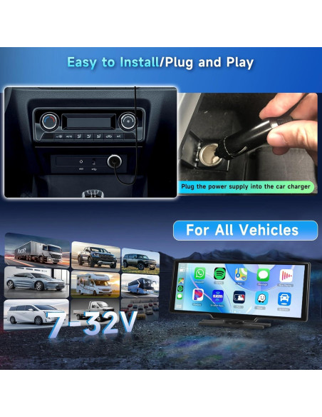 Radio de Coche Podofo A3073W3-US 9.3" HD Carplay/Android Auto Radio de Coche Podofo A3073W3-US 9.3" HD Carplay/Android Auto