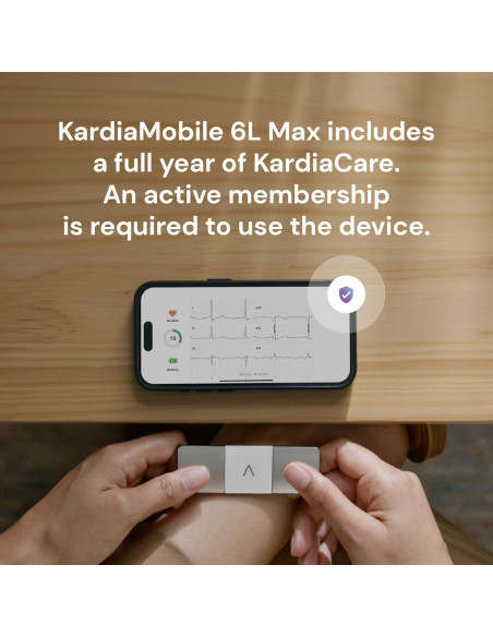 KardiaMobile 6L Max AliveCor | Monitor EKG 6 Derivaciones KardiaMobile 6L Max AliveCor | Monitor EKG 6 Derivaciones