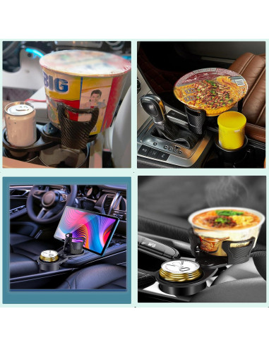 Soporte para Tazas de Auto YDHYDDHY Expandible 2 en 1